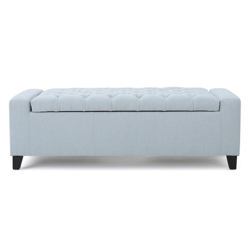 Button-Tufted Velvet Upholstered Storage Bench with Lift-Top Lid, Multi-Color